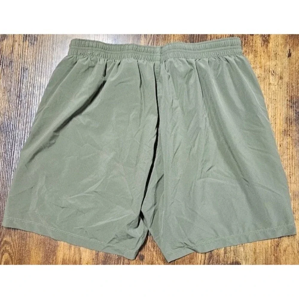 Goruck American Training Shorts Men's Large Green Tough Stretch Lined Running 6